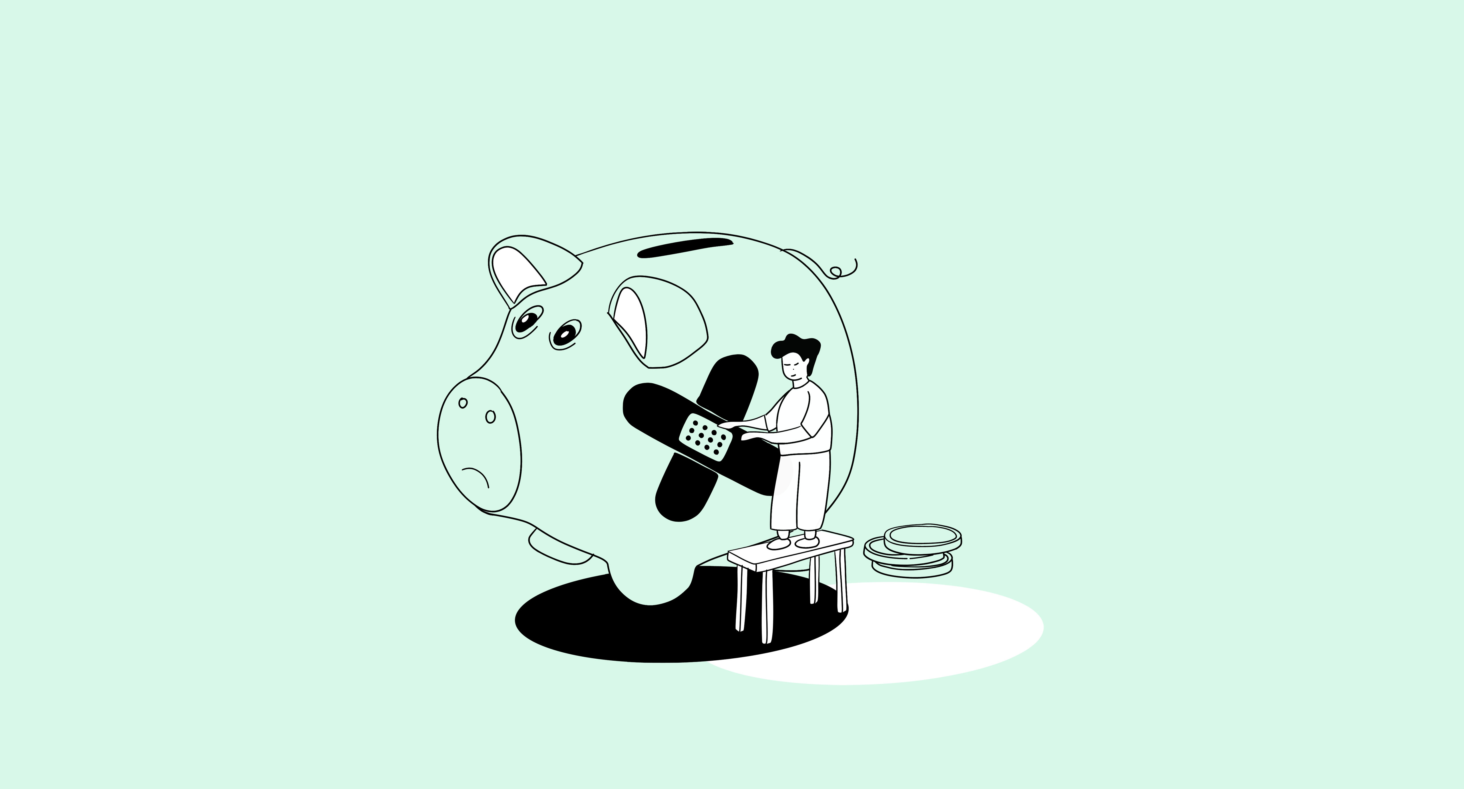 Illustration Überschuldung
